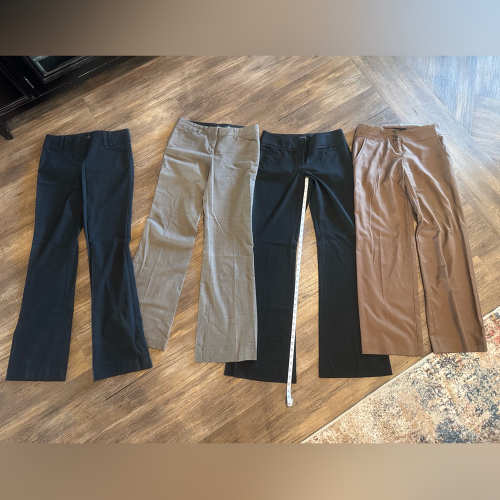 The Limited/Express Business Classic Women’s Pants Lot of 4 Black, Brown sz 4L